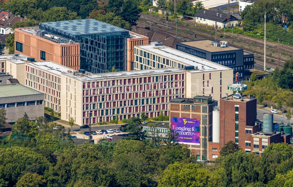 Bochum aus der Vogelperspektive: Gebäudekomplex Justizzentrum - Gericht in Bochum im Bundesland Nordrhein-Westfalen