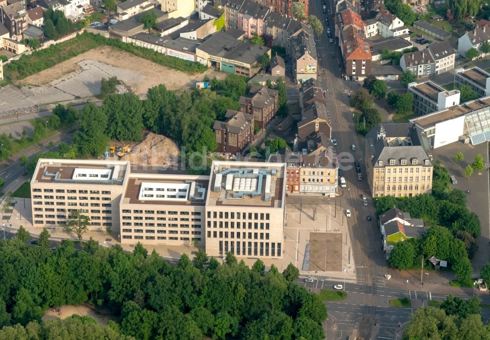 Luftbild Gelsenkirchen - Gebäudekomplex des Justizzentrums mit dem Sozialgericht in Gelsenkirchen im Bundesland Nordrhein-Westfalen