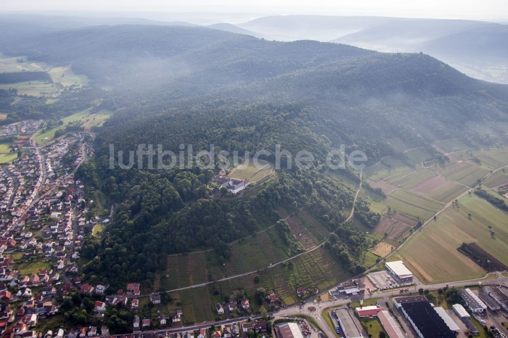 Großheubach von oben - Gebäudekomplex des Klosters in Großheubach im Bundesland Bayern, Deutschland