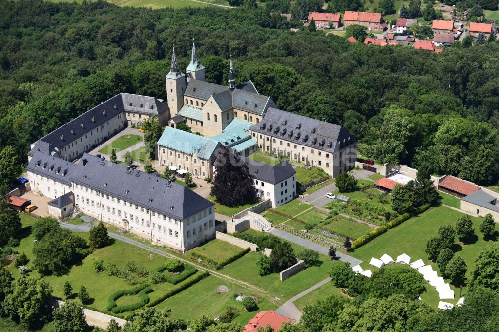 Huy aus der Vogelperspektive: Gebäudekomplex des Klosters im Ortsteil Dingelstedt in Huy im Bundesland Sachsen-Anhalt, Deutschland