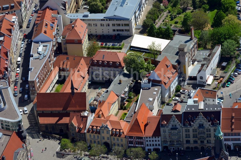 Luftaufnahme Erfurt - Gebäudekomplex des Klosters Ursulinenkloster Erfurt im Bundesland Thüringen