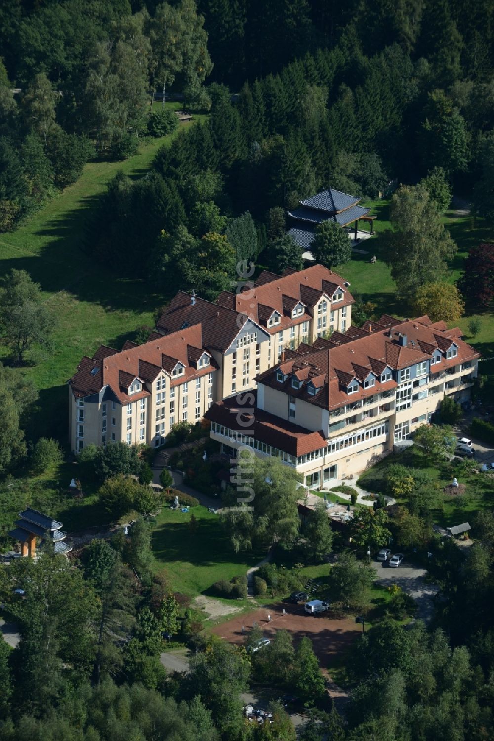 Luftbild Wald-Michelbach - Gebäudekomplex des Klosters in Wald-Michelbach im Bundesland Hessen