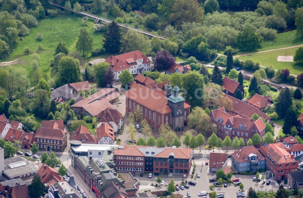 Luftaufnahme Walsrode - Gebäudekomplex des Klosters in Walsrode im Bundesland Niedersachsen, Deutschland