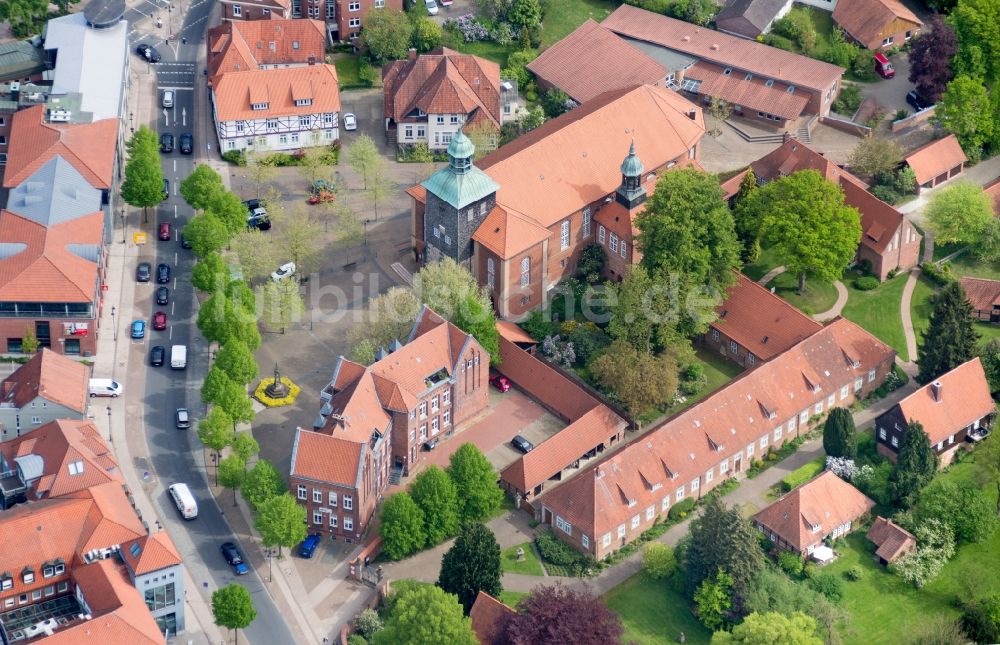 Luftbild Walsrode - Gebäudekomplex des Klosters in Walsrode im Bundesland Niedersachsen, Deutschland