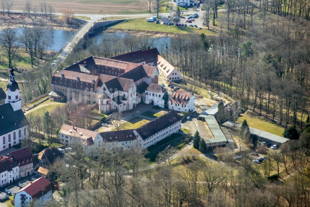 Luftbild Wechselburg - Gebäudekomplex des Klosters in Wechselburg im Bundesland Sachsen