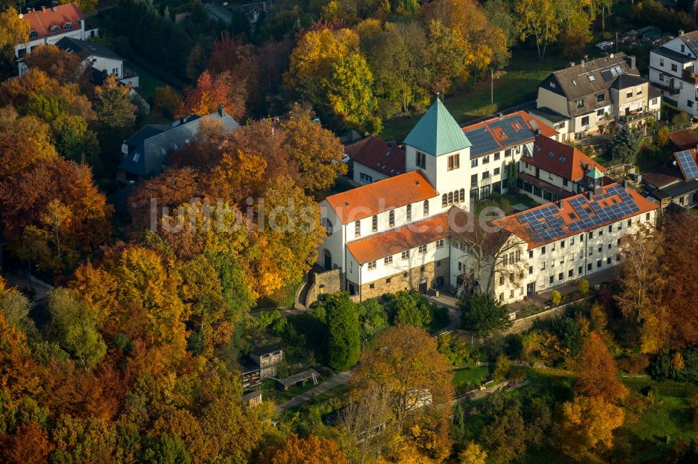 Witten von oben - Gebäudekomplex des Klosters in Witten im Bundesland Nordrhein-Westfalen