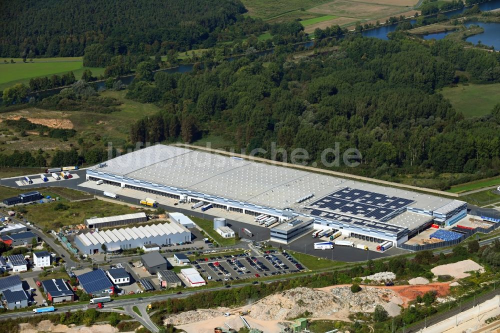 Luftbild Eggolsheim - Gebäudekomplex und Logistikzentrum auf dem Gelände der LIDL Vertriebs GmbH in Eggolsheim im Bundesland Bayern, Deutschland