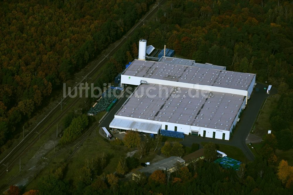 Ferch von oben - Gebäudekomplex und Logistikzentrum auf dem Gelände der Rhenus Warehousing Solutions SE & Co. KG in Ferch im Bundesland Brandenburg, Deutschland