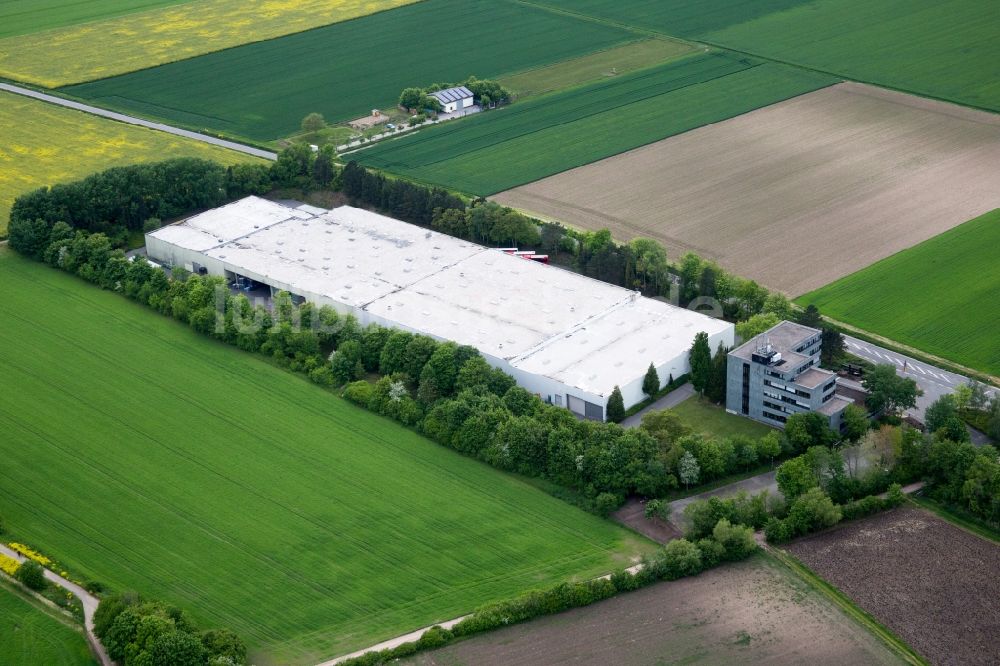 Luftbild Dexheim - Gebäudekomplex und Logistikzentrum auf dem Gelände der Vinotours GmbH in Dexheim im Bundesland Rheinland-Pfalz