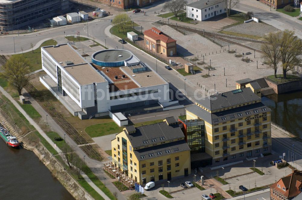 MAGDEBURG aus der Vogelperspektive: Gebäudekomplex der Magdeburger Denkfabrik