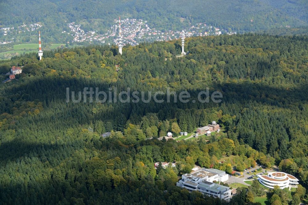 Luftbild Heidelberg - Gebäudekomplex des Max-Planck-Institut für Astronomie in Heidelberg im Bundesland Baden-Württemberg