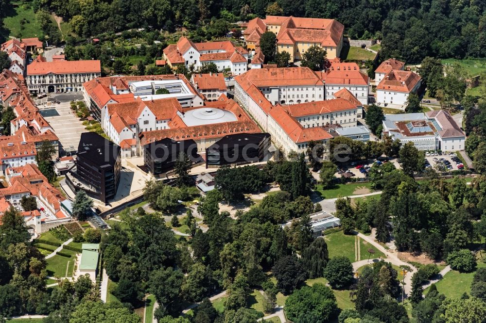 Luftbild Graz - Gebäudekomplex Pfauengarten in Graz in Steiermark, Österreich