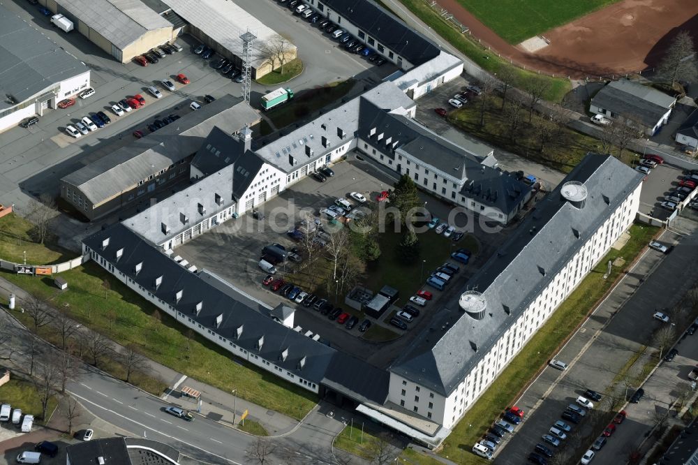 Luftbild Chemnitz - Gebäudekomplex der Polizei in Chemnitz im Bundesland Sachsen