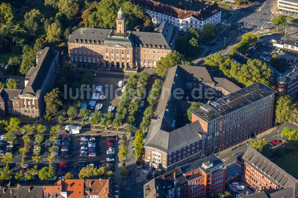 Herne aus der Vogelperspektive: Gebäudekomplex der Polizei Polizeipräsidium Bochum/Polizeiwache Herne in Herne im Bundesland Nordrhein-Westfalen, Deutschland