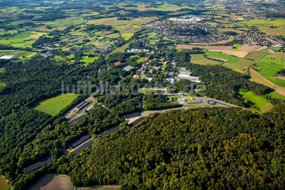 Luftbild Selm - Gebäudekomplex der Polizeischule LAFP NRW in Selm im Bundesland Nordrhein-Westfalen