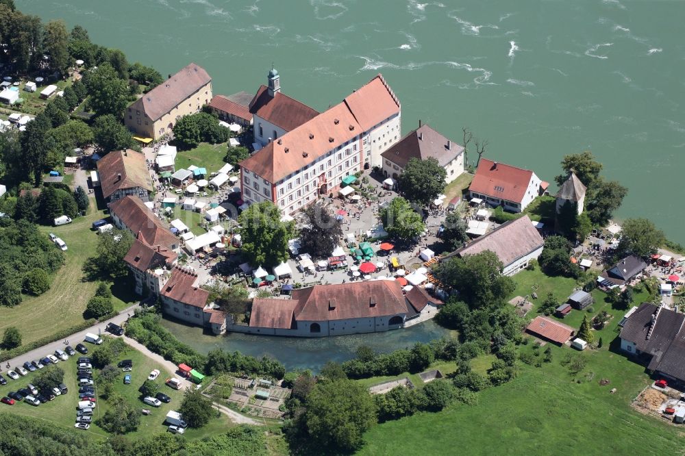 Luftbild Rheinfelden (Baden) - Gebäudekomplex und Schloßpark von Schloß Beuggen in Rheinfelden (Baden) im Bundesland Baden-Württemberg