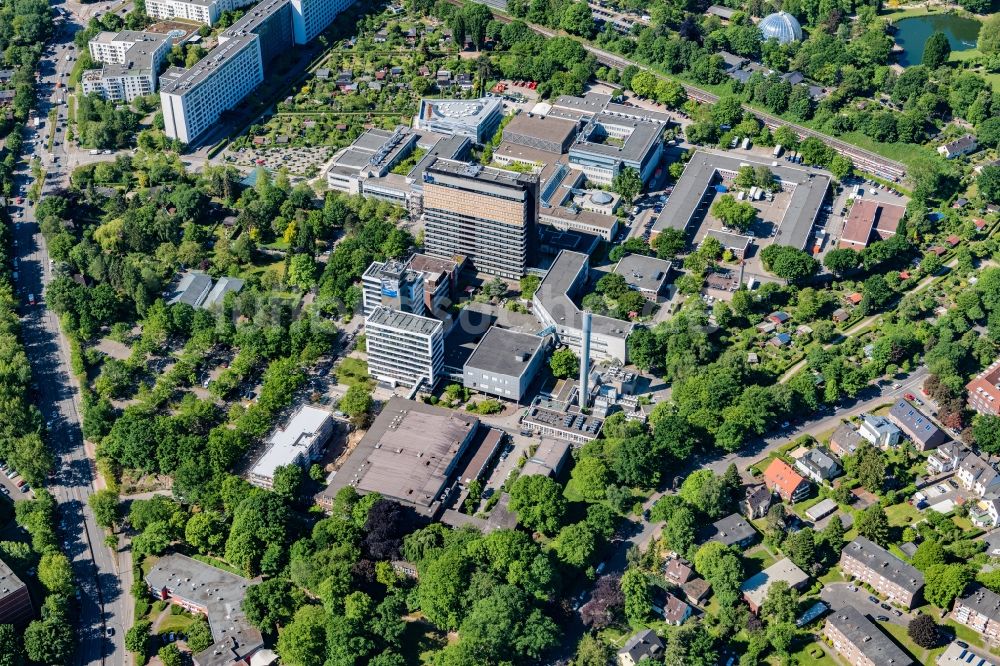 Hamburg von oben - Gebäudekomplex des Senders NDR Norddeutscher Rundfunk in Hamburg, Deutschland