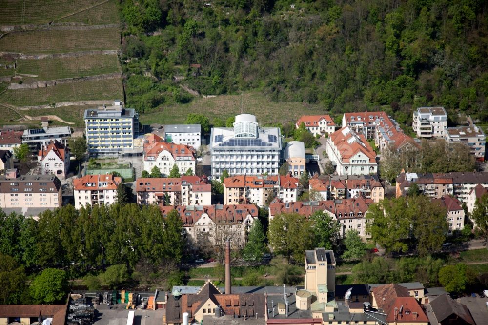 Luftaufnahme Freiburg im Breisgau - Gebäudekomplex des Senders Südwestrundfunks (SWR) in Freiburg im Breisgau im Bundesland Baden-Württemberg