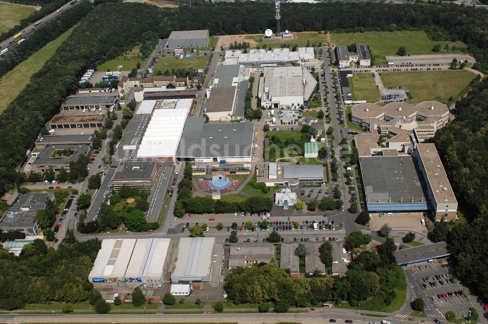 Köln aus der Vogelperspektive: Gebäudekomplex des Senders WDR Produktionsgelände am Freimersdorfer Weg im Ortsteil Bocklemünd in Köln im Bundesland Nordrhein-Westfalen, Deutschland