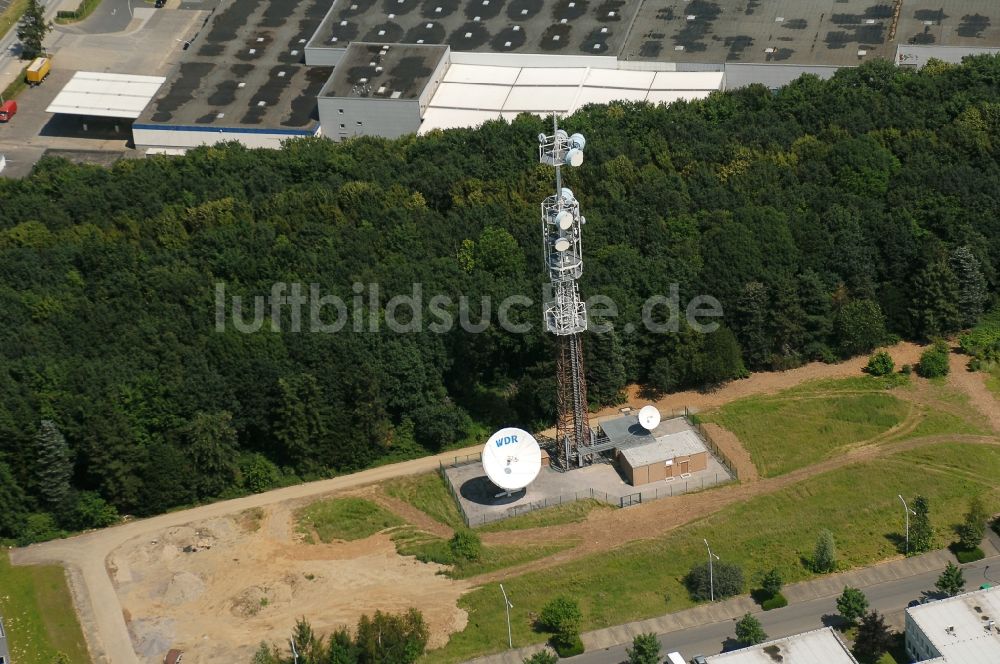 Luftbild Köln - Gebäudekomplex des Senders WDR Produktionsgelände am Freimersdorfer Weg im Ortsteil Bocklemünd in Köln im Bundesland Nordrhein-Westfalen, Deutschland