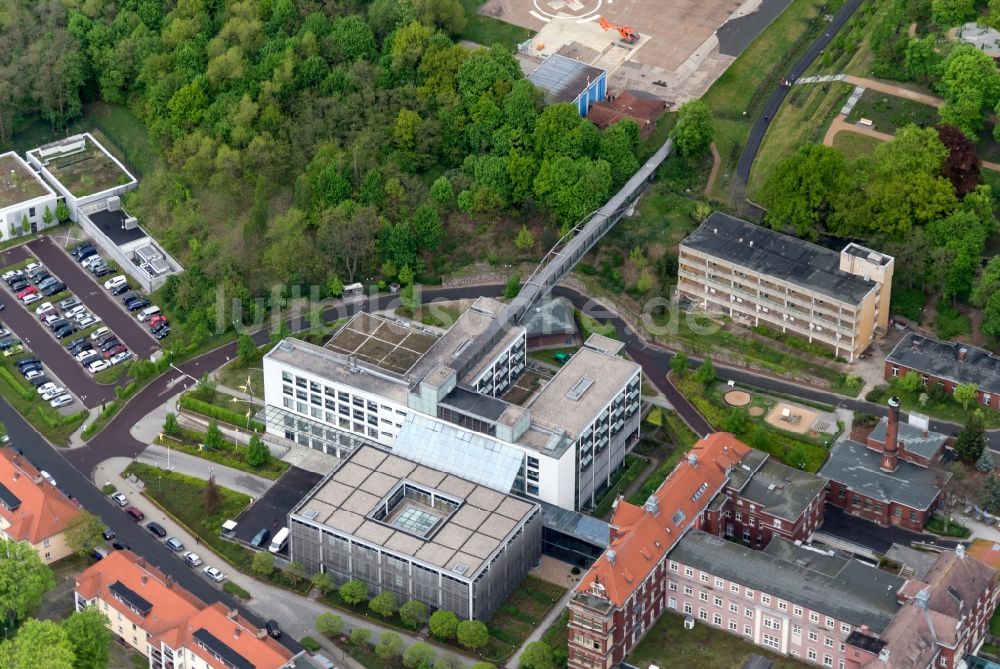 Brandenburg an der Havel von oben - Gebäudekomplex der Städtisches Klinikum Brandenburg GmbH in Brandenburg