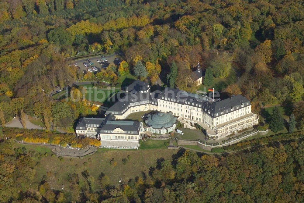 Luftbild Königswinter - Gebäudekomplex Steigenberger Grandhotel & Spa Petersberg in Königswinter im Bundesland Nordrhein-Westfalen, Deutschland