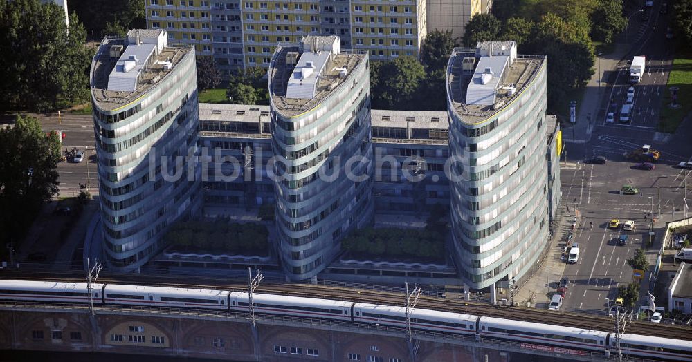 Luftbild Berlin - Gebäudekomplex Trias Berlin-Mitte