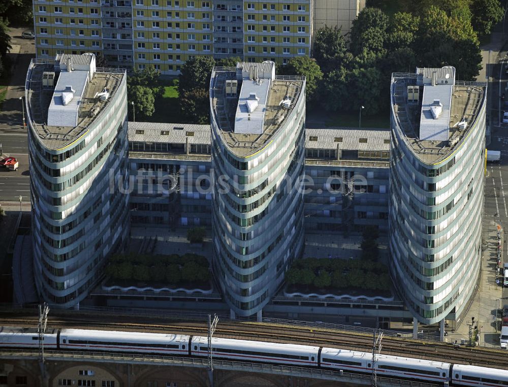 Berlin von oben - Gebäudekomplex Trias Berlin-Mitte