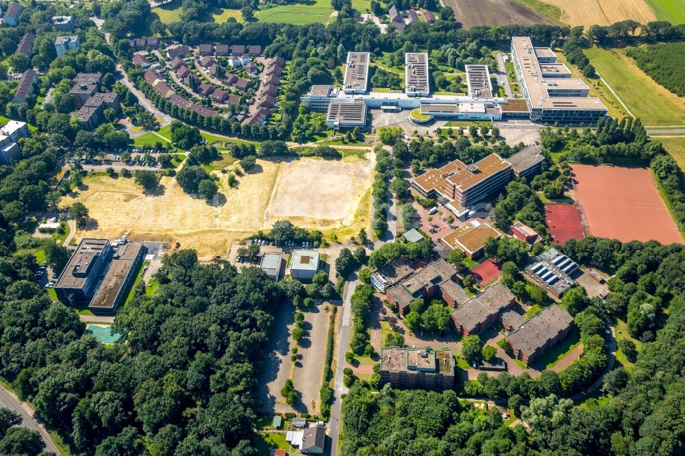 Luftbild Gelsenkirchen - Gebäudekomplex der Westfälischen Hochschule Gelsenkirchen des Instituts für Internet-Sicherheit in Gelsenkirchen im Bundesland Nordrhein-Westfalen