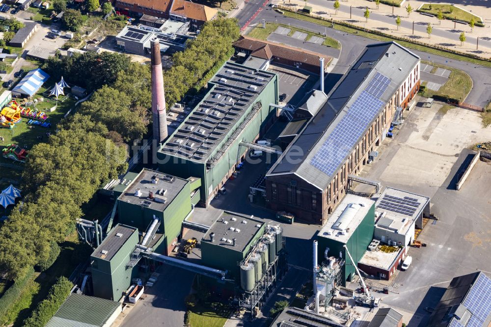 Schaufenberg aus der Vogelperspektive: Gebäudekomplex für Wärme-, Energie- und Prozesstechnik in Schaufenberg im Bundesland Nordrhein-Westfalen, Deutschland