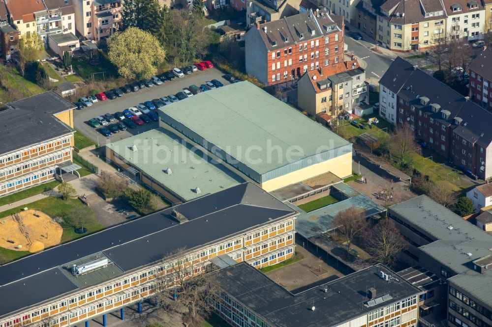 Luftbild Hamm - Gebäudekomplexe der Berufsschule Friedrich-List-Berufskolleg und Eduard-Spranger-Berufskolleg am Vorheider Weg in Hamm im Bundesland Nordrhein-Westfalen