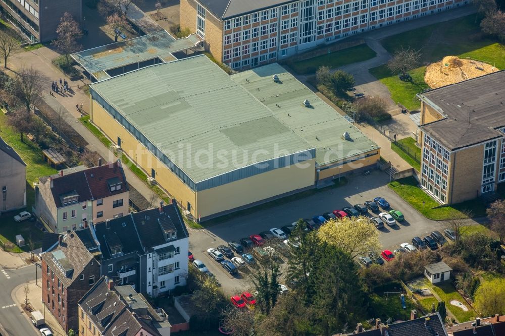 Luftbild Hamm - Gebäudekomplexe der Berufsschule Friedrich-List-Berufskolleg und Eduard-Spranger-Berufskolleg am Vorheider Weg in Hamm im Bundesland Nordrhein-Westfalen