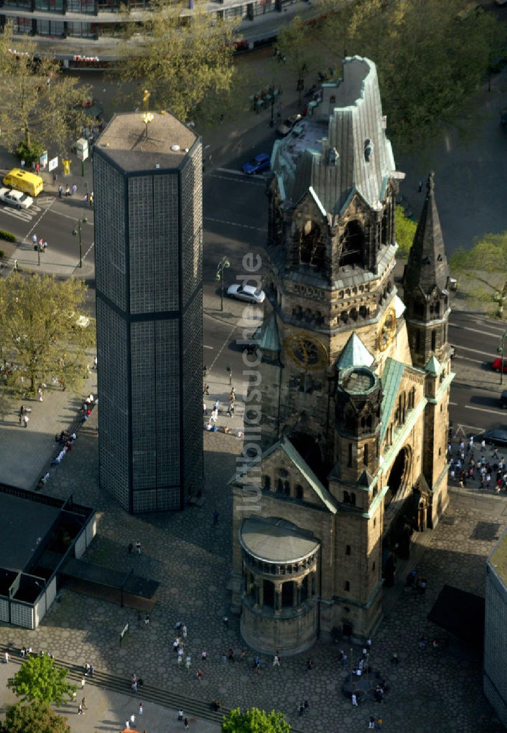 Luftaufnahme Berlin - Gedaechniskirche Berlin