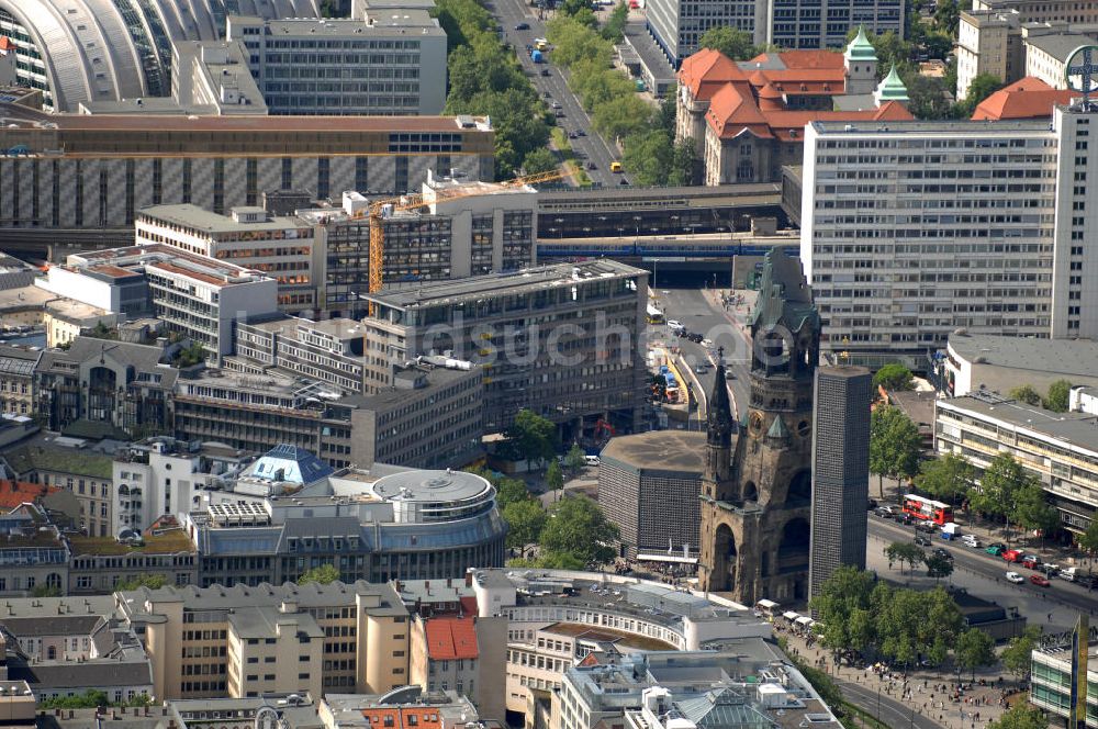 Berlin von oben - Gedächtniskirche am Breitscheidplatz