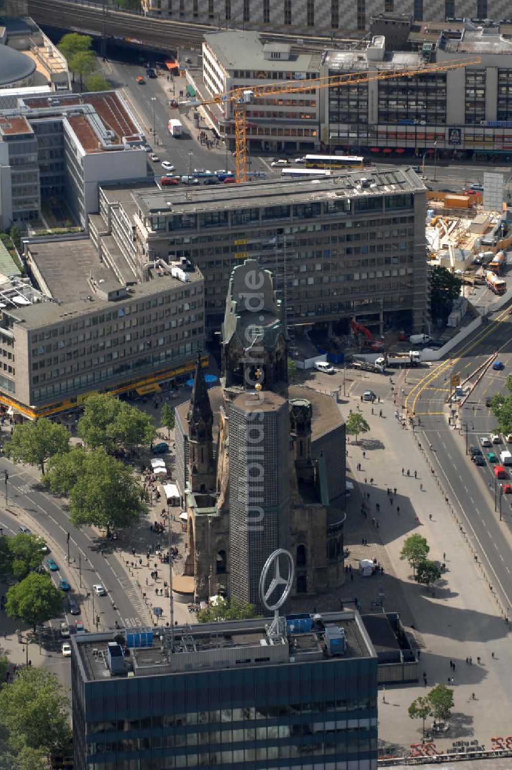 Berlin von oben - Gedächtniskirche am Breitscheidplatz