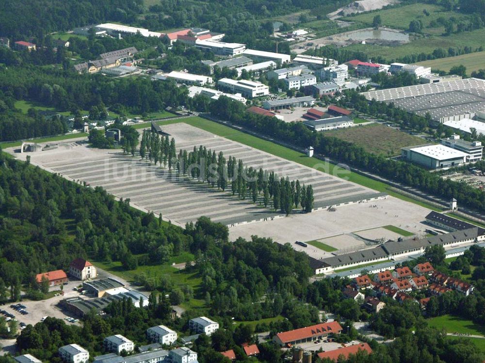 Dachau aus der Vogelperspektive: Gedenkstätte Dachau