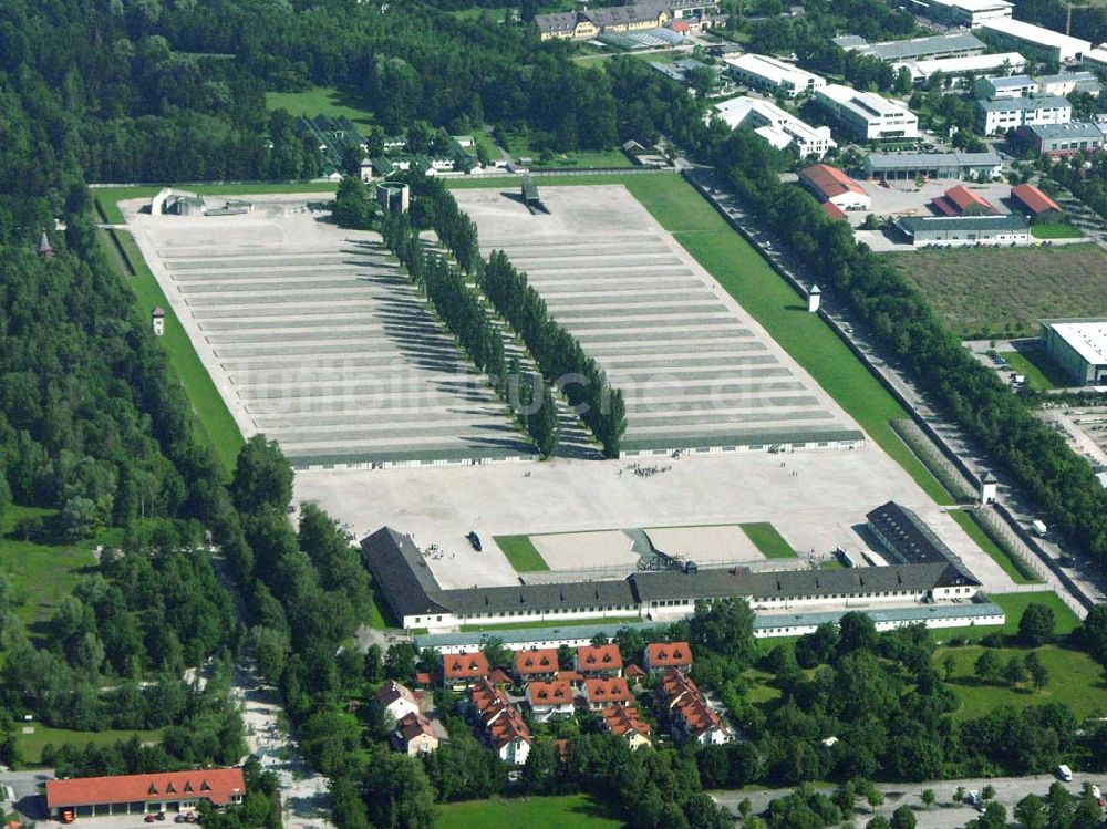 Dachau von oben - Gedenkstätte Dachau