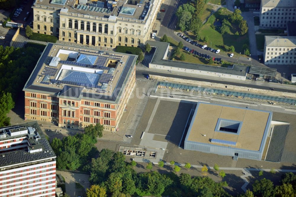 Luftaufnahme Berlin - Gedenkstätte / Denkmal der Stiftung Topographie des Terrors in Berlin - Kreuzberg