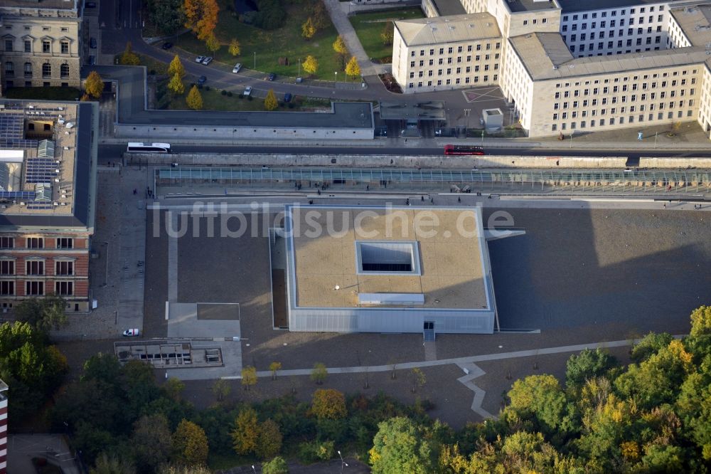 Berlin aus der Vogelperspektive: Gedenkstätte / Denkmal der Stiftung Topographie des Terrors in Berlin - Kreuzberg