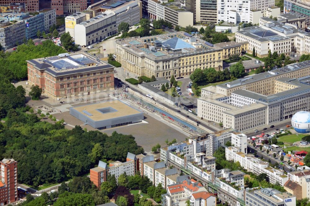 Luftbild Berlin - Gedenkstätte / Denkmal der Stiftung Topographie des Terrors in Berlin - Kreuzberg