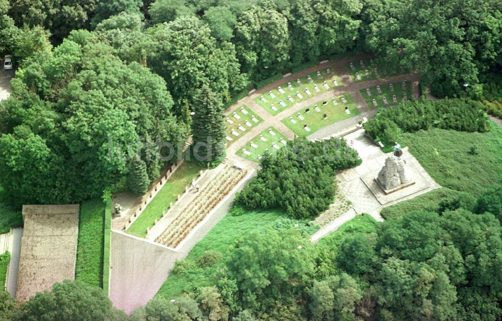 Luftbild Seelow / Brandenburg - Gedenkstätte an den Seelower Höhen.