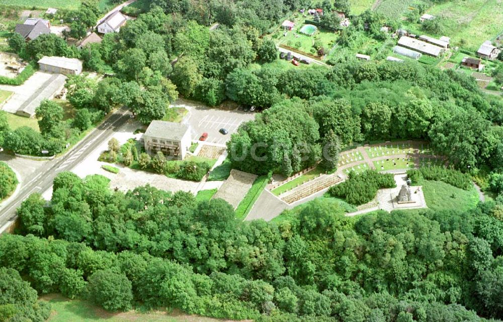 Luftbild Seelow / Brandenburg - Gedenkstätte an den Seelower Höhen.