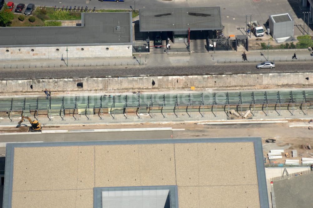 Berlin aus der Vogelperspektive: Gedenkstätte Topographie des Terrors in Berlin-Kreuzberg