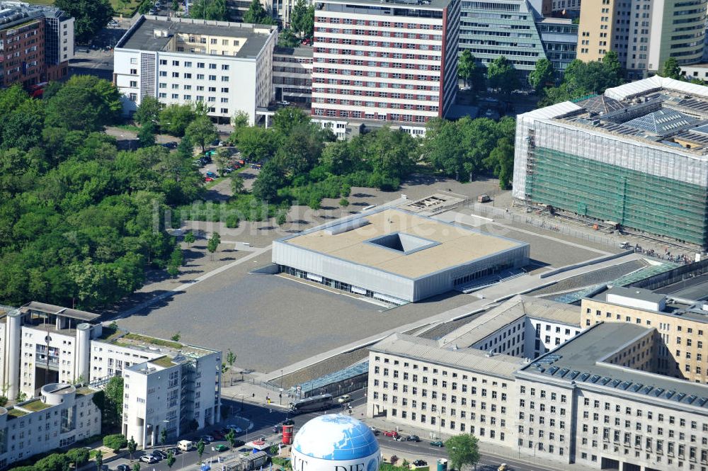 Luftaufnahme Berlin Kreuzberg - Gedenkstätte Topographie des Terrors in Berlin-Kreuzberg