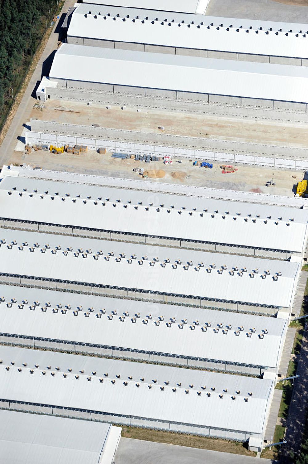 Luftbild DUSCHNIK / DUSZNIKI - Geflügelfarm in Duschnik in der Woiwodschaft Großpolen