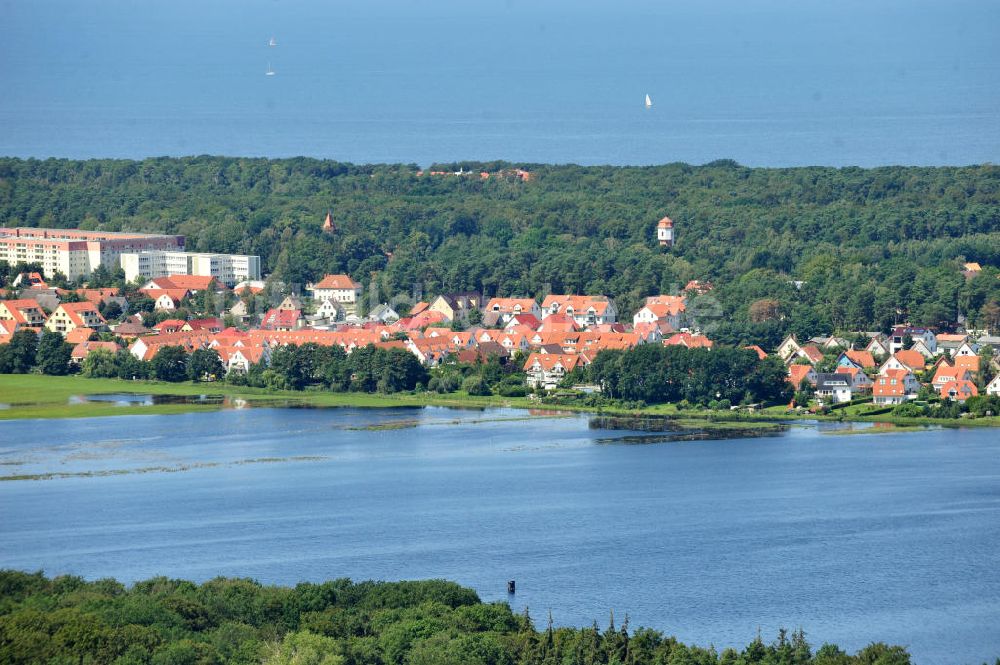 Ostseebad Graal Müritz von oben - Geflutetes Landschaftsschutzgebiet ?Tabakwiesen? am Ostseeheilbad Graal-Müritz