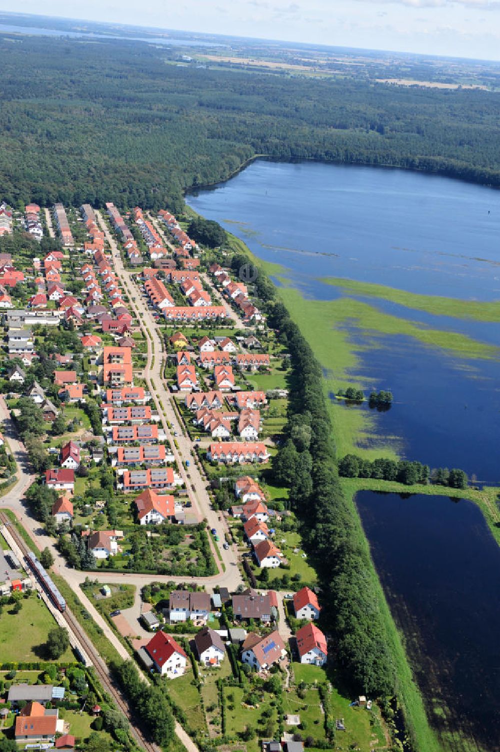 Ostseebad Graal Müritz aus der Vogelperspektive: Geflutetes Landschaftsschutzgebiet ?Tabakwiesen? am Ostseeheilbad Graal-Müritz