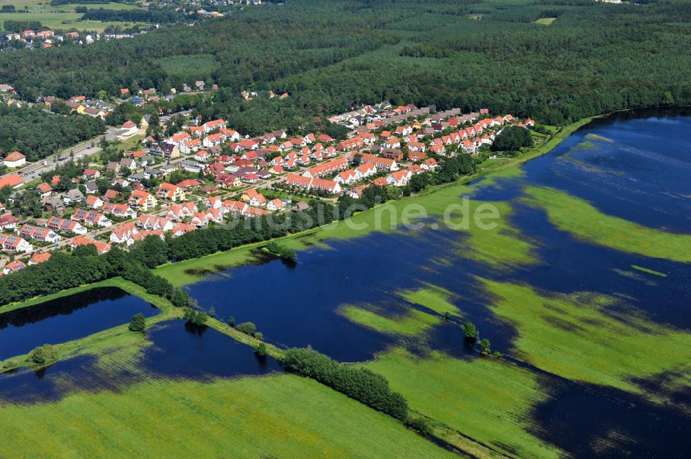 Ostseebad Graal Müritz von oben - Geflutetes Landschaftsschutzgebiet ?Tabakwiesen? am Ostseeheilbad Graal-Müritz