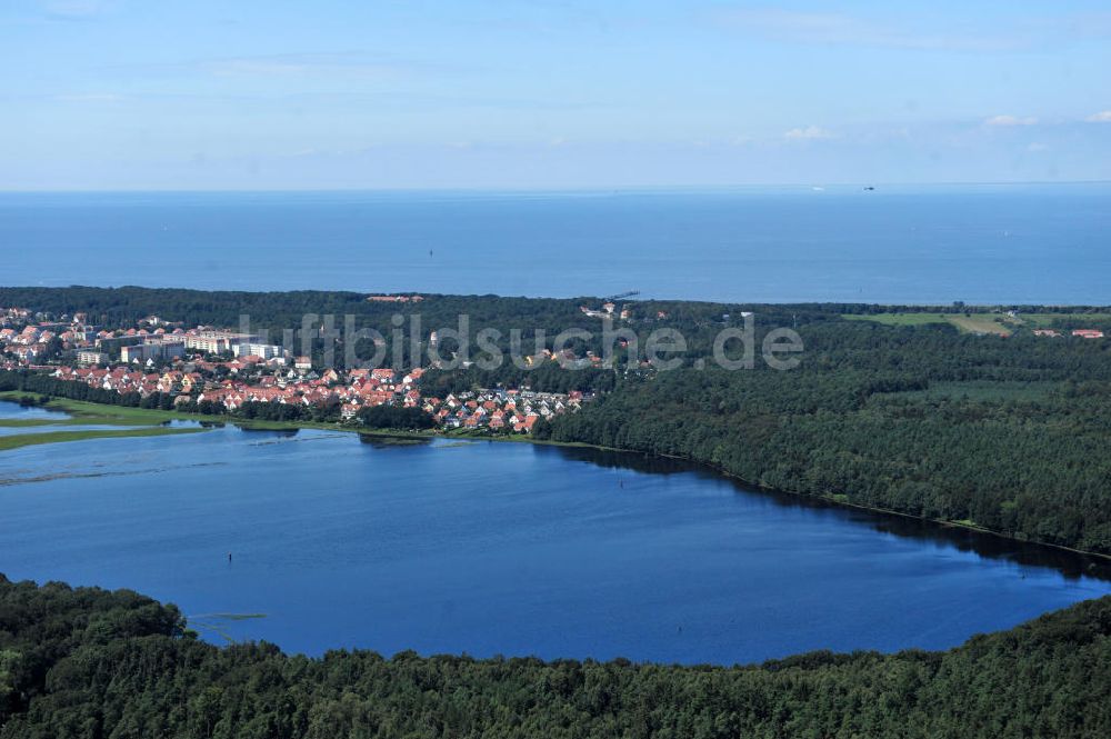 Ostseebad Graal Müritz aus der Vogelperspektive: Geflutetes Landschaftsschutzgebiet ?Tabakwiesen? am Ostseeheilbad Graal-Müritz