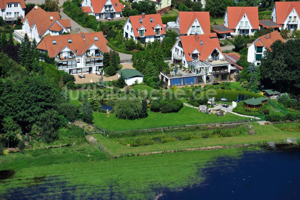 Ostseebad Graal Müritz von oben - Geflutetes Landschaftsschutzgebiet ?Tabakwiesen? am Ostseeheilbad Graal-Müritz